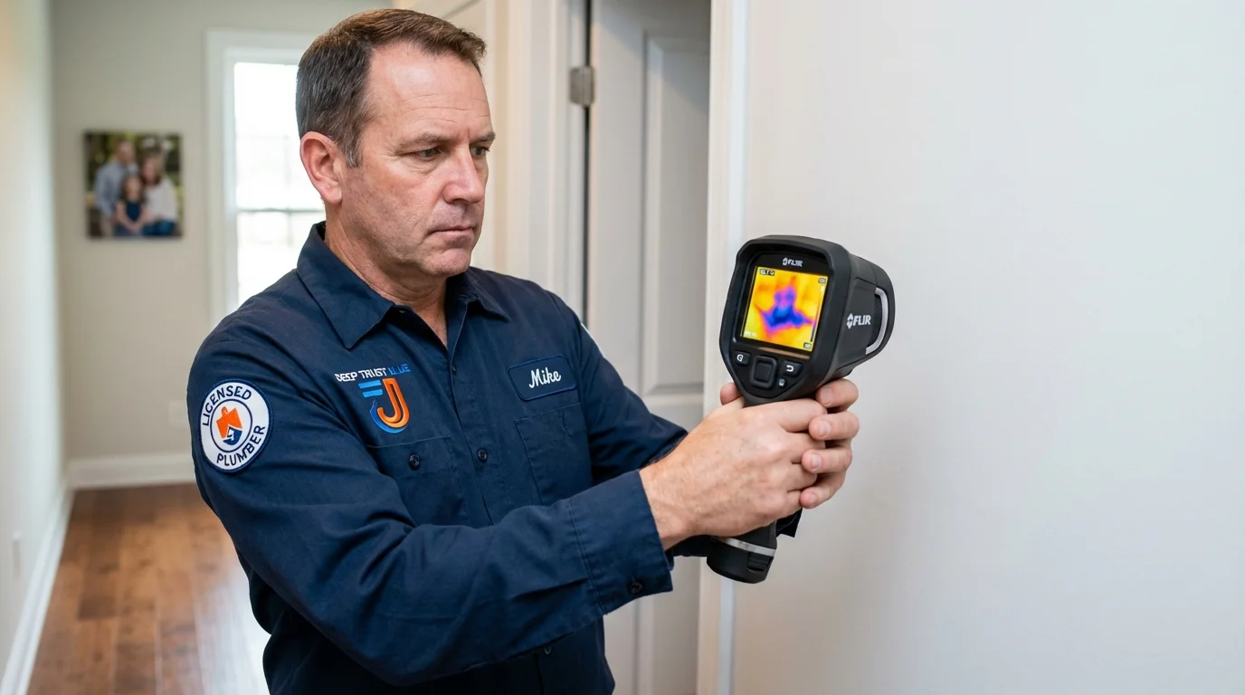 Thermal imaging leak detection by Johns Plumbing LLC in Paradise
